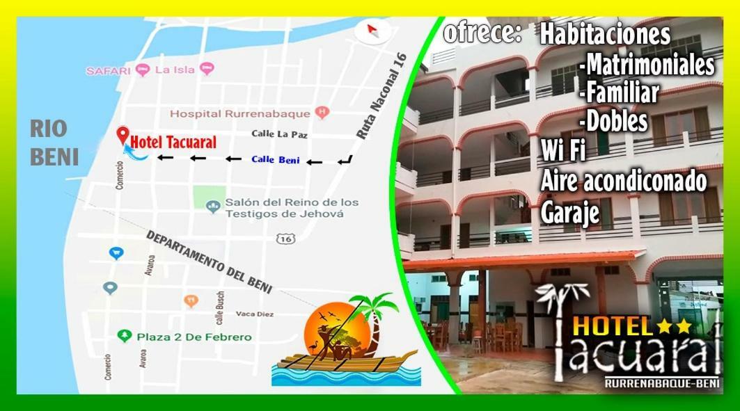 Hotel Tacuaral Rurrenabaque Eksteriør bilde